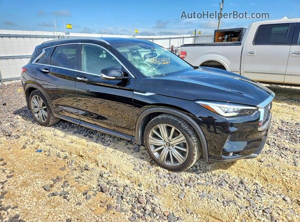 3PCAJ5CB5MF102350 2021 INFINITI QX50 Black წინა მარჯვენა