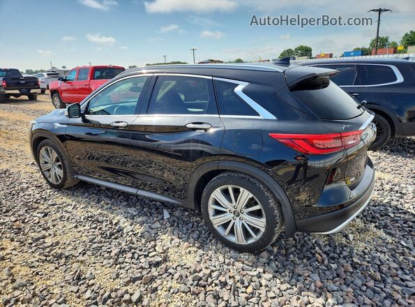 3PCAJ5CB5MF102350 2021 INFINITI QX50 Black უკანა მარცხენა
