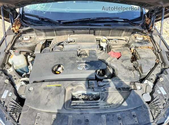 3PCAJ5CB5MF102350 2021 INFINITI QX50 Black ძრავის განყოფილების ხედი