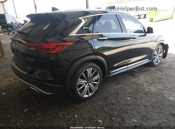 3PCAJ5CB6MF113731 2021 INFINITI QX50 Черный Задняя правая четверть