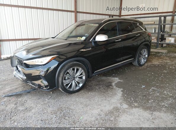 3PCAJ5CB6MF113731 2021 INFINITI QX50 Черный Передняя левая четверть