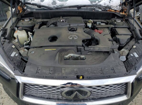3PCAJ5CB8MF102374 2021 INFINITI QX50 Black Vista del compartimento del motor