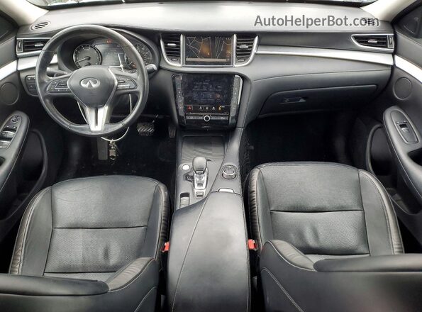 3PCAJ5CB8MF102374 2021 INFINITI QX50 Black Vista del salpicadero