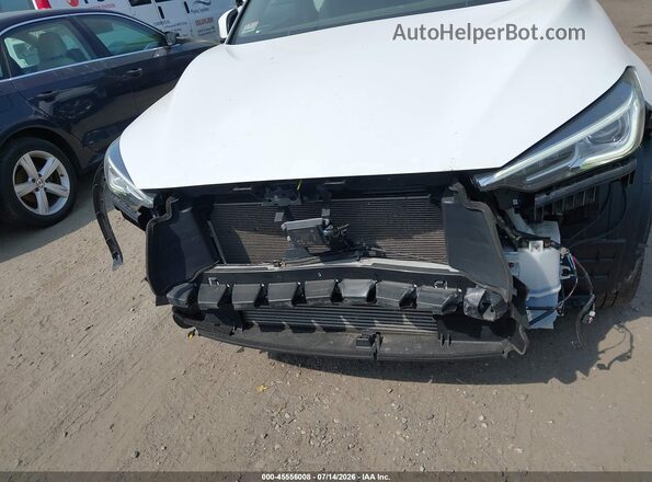 3PCAJ5CB8MF108112 2021 INFINITI QX50 White Instrument cluster view