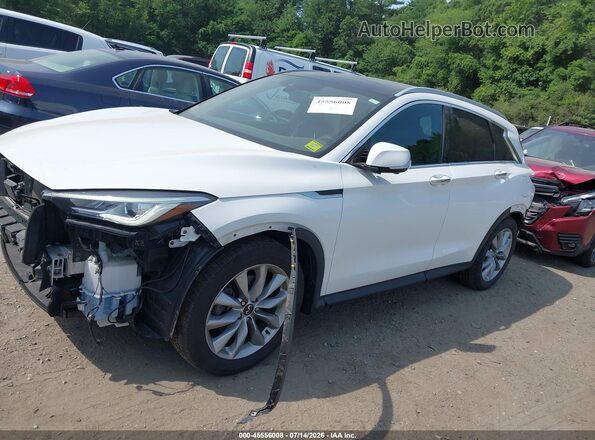3PCAJ5CB8MF108112 2021 INFINITI QX50 White Front left