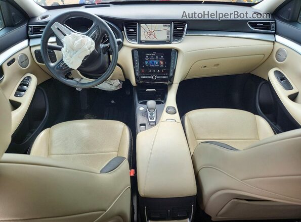 3PCAJ5EA1NF116770 2022 INFINITI QX50 White Առջևի վահանակի տեսք