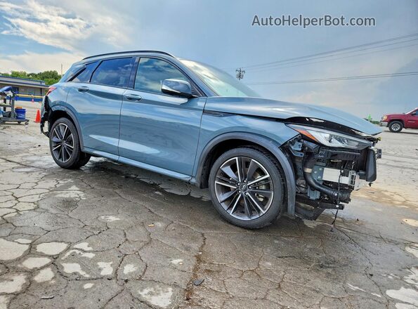 3PCAJ5FA2PF111420 2023 INFINITI QX50 Blue Delantero derecho