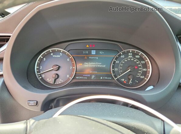 3PCAJ5FB1SF109823 2025 INFINITI QX50 Silver Սարքավորումների վահանակի տեսք