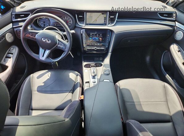 3PCAJ5FB1SF109823 2025 INFINITI QX50 Silver Առջևի վահանակի տեսք
