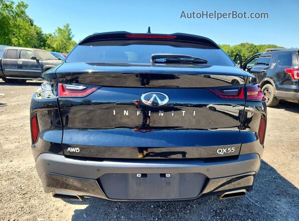 3PCAJ5J36NF105738 2022 INFINITI QX55 Черный Вид сзади