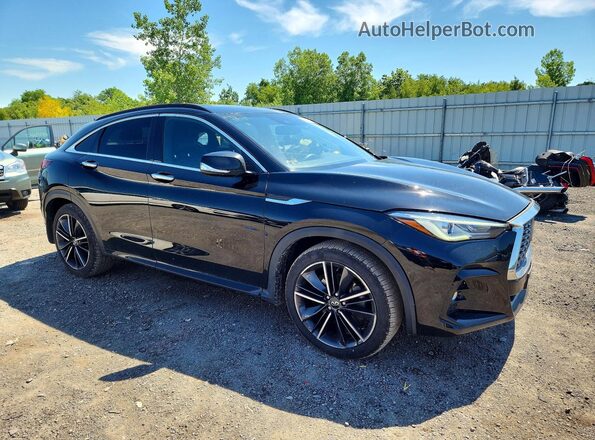 3PCAJ5J36NF105738 2022 INFINITI QX55 Черный Передняя правая четверть