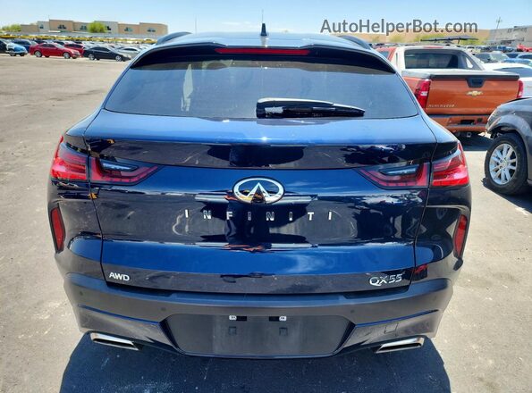 3PCAJ5JR2SF106126 2025 INFINITI QX55 Синий Вид сзади