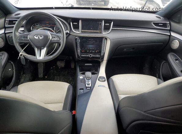 3PCAJ5K32NF101832 2022 INFINITI QX55 Cream Vista del salpicadero