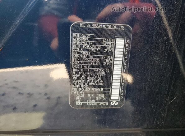 3PCAJ5KR1PF101635 2023 INFINITI QX55 Black Շարժիչի բաժամունքի տեսք
