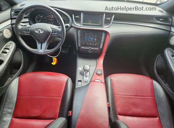 3PCAJ5L32NF102378 2022 INFINITI QX55 Black Widok deski rozdzielczej