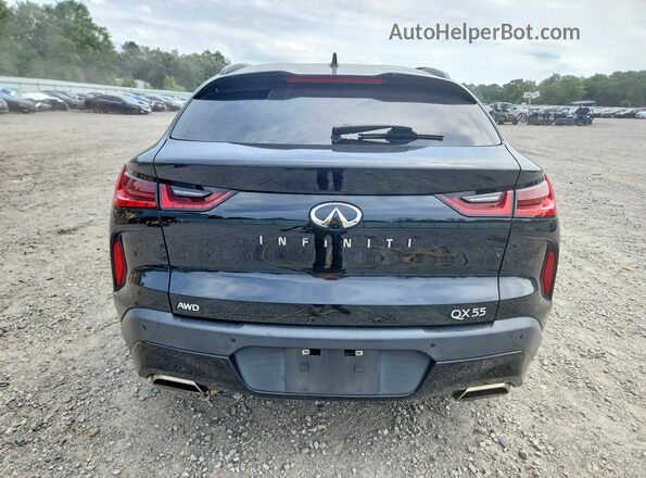 3PCAJ5L32NF102378 2022 INFINITI QX55 Black Widok z tyłu