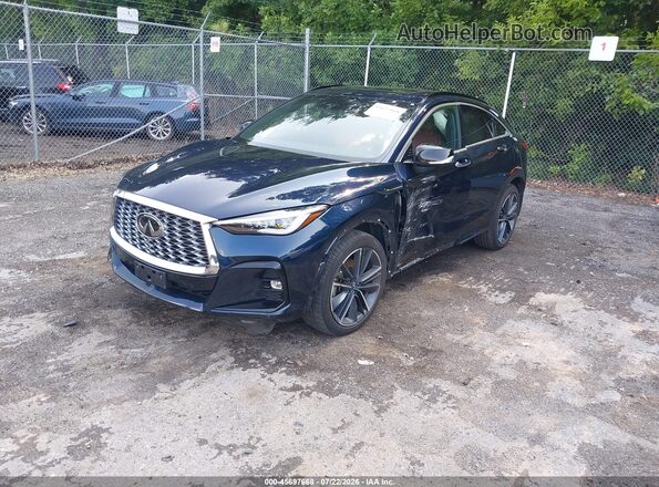 3PCAJ5LR5SF100785 2025 INFINITI QX55 Синий Передняя левая четверть