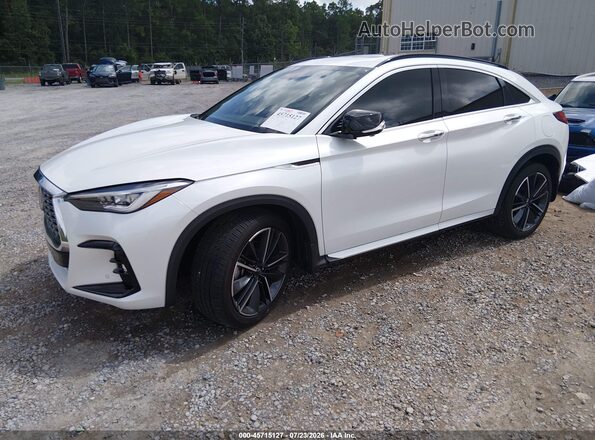 3PCAJ5LR6PF117487 2023 INFINITI QX55 White Առջևի ձախ երեք քառորդ տեսարան