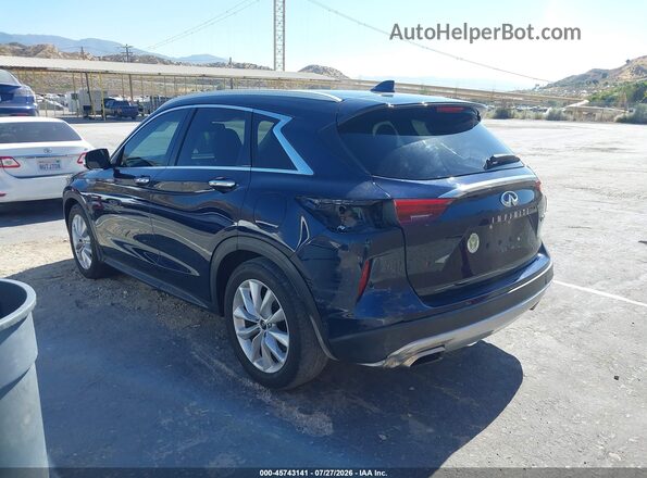 3PCAJ5M10KF121908 2019 INFINITI QX50 Синий Задняя левая четверть
