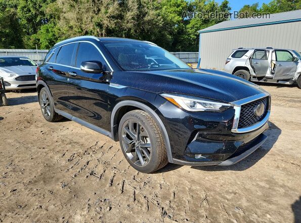 3PCAJ5M11KF130522 2019 INFINITI QX50 Black Передня права чверть