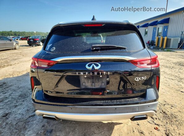 3PCAJ5M11KF130522 2019 INFINITI QX50 Black Вид ззаду