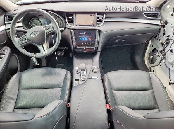 3PCAJ5M11LF113897 2020 INFINITI QX50 White Vista del salpicadero
