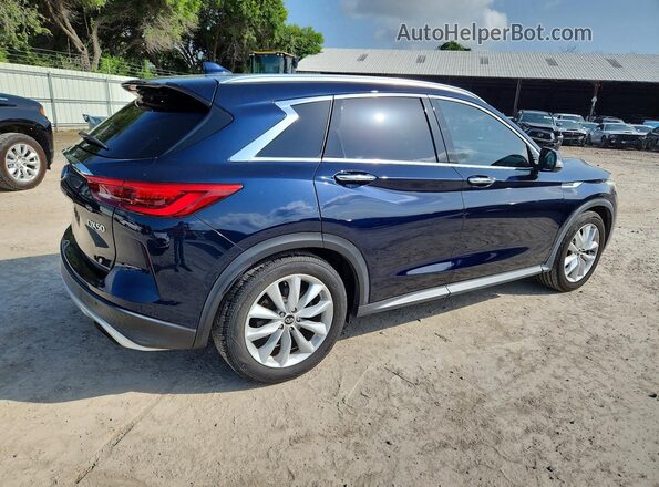 3PCAJ5M12KF110005 2019 INFINITI QX50 Blue Задня права чверть