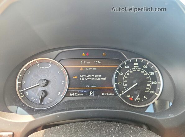 3PCAJ5M14KF109051 2019 INFINITI QX50 Black Вид щитка приладів