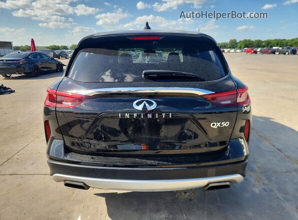 3PCAJ5M14KF109051 2019 INFINITI QX50 Black Вид ззаду