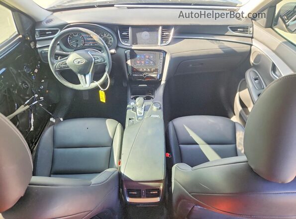 3PCAJ5M14KF109051 2019 INFINITI QX50 Black Вид панелі приладів