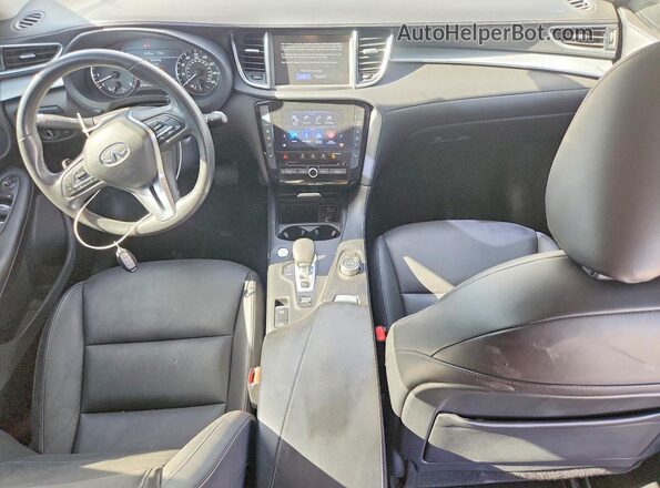 3PCAJ5M14KF143653 2019 INFINITI QX50 White Вид панелі приладів
