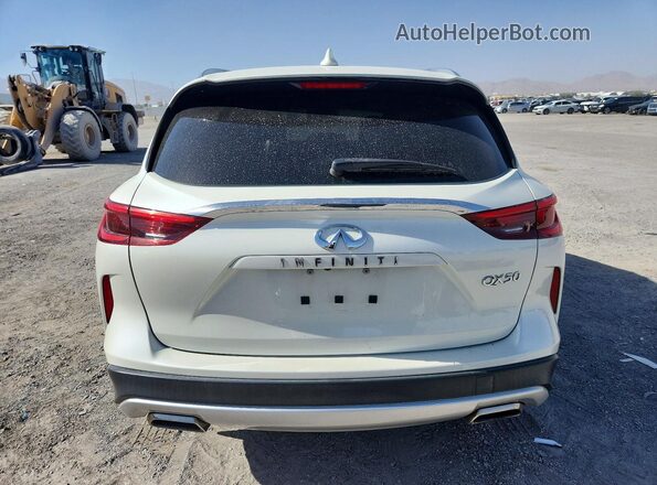 3PCAJ5M14KF143653 2019 INFINITI QX50 White Вид ззаду