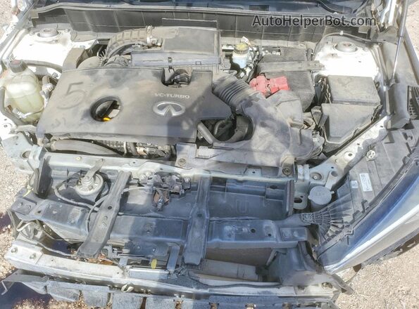 3PCAJ5M14LF106099 2020 INFINITI QX50 White Engine compartment view