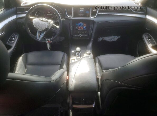 3PCAJ5M14LF106099 2020 INFINITI QX50 White Dashboard view