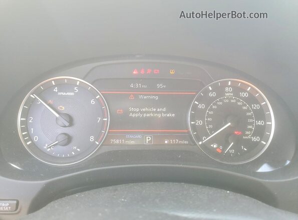 3PCAJ5M14LF106099 2020 INFINITI QX50 White Instrument cluster view