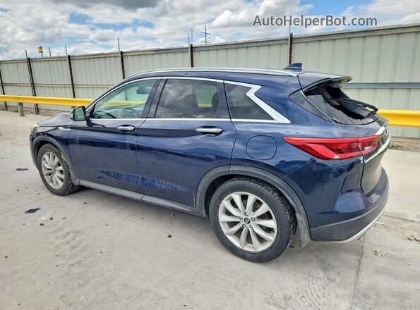 3PCAJ5M15KF109687 2019 INFINITI QX50 Синий Задняя левая четверть