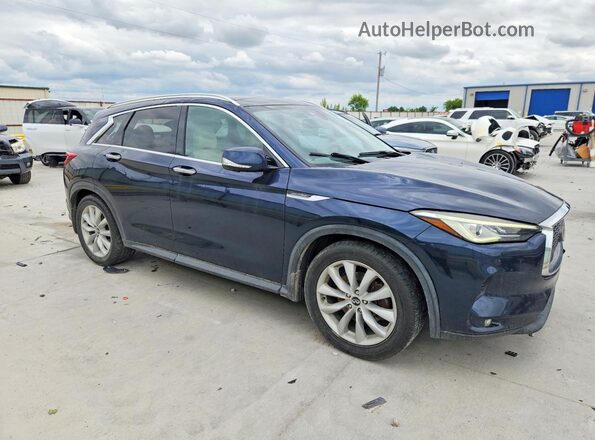 3PCAJ5M15KF109687 2019 INFINITI QX50 Синий Передняя правая четверть