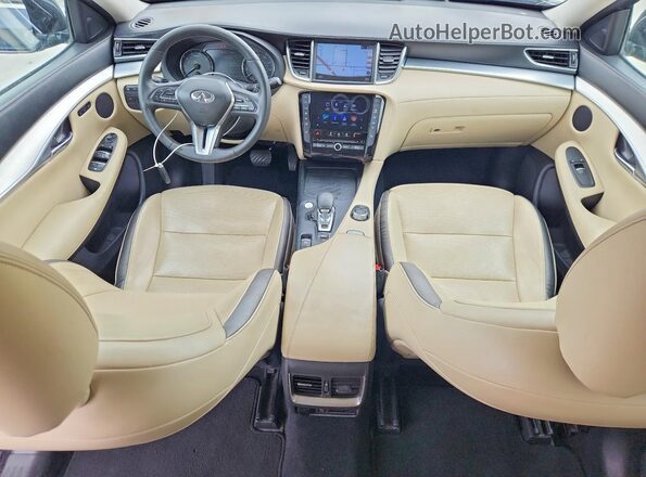 3PCAJ5M15KF109687 2019 INFINITI QX50 Синий Вид панели приборов