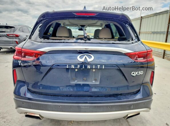 3PCAJ5M15KF109687 2019 INFINITI QX50 Синий Вид сзади