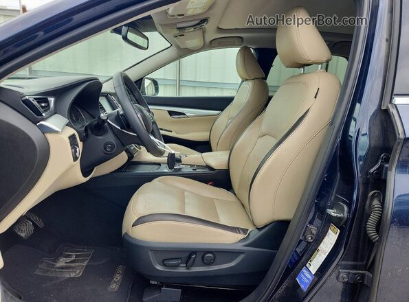 3PCAJ5M15KF109687 2019 INFINITI QX50 Синий Вид салона спереди