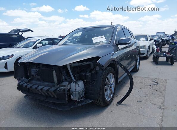 3PCAJ5M15KF134122 2019 INFINITI QX50 Gray წინა მარცხენა ხედი სამი მეოთხედიდან