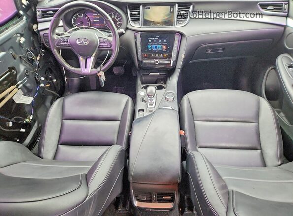 3PCAJ5M15LF116270 2020 INFINITI QX50 Gray Widok deski rozdzielczej