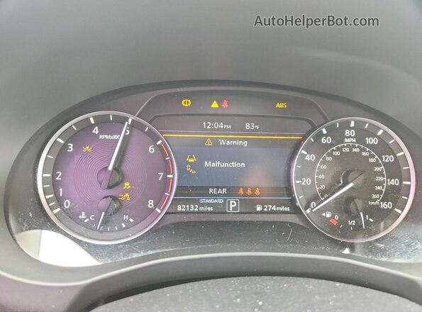3PCAJ5M15LF116270 2020 INFINITI QX50 Gray Widok zestawu wskaźników