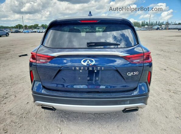 3PCAJ5M17KF147518 2019 INFINITI QX50 Blue Rear view