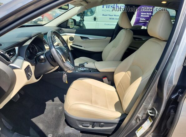 3PCAJ5M17LF118277 2020 INFINITI QX50 Gray Widok wnętrza z przodu