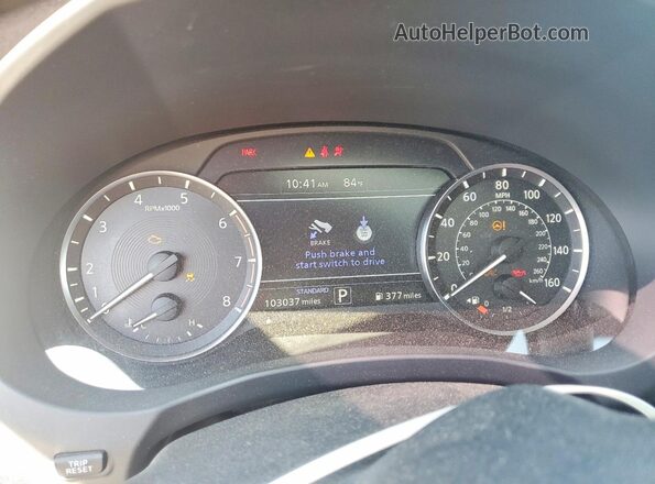 3PCAJ5M19KF113516 2019 INFINITI QX50 White Instrument cluster view