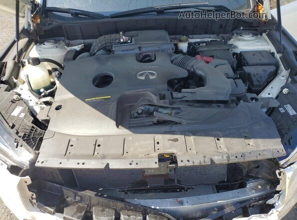 3PCAJ5M19LF101982 2020 INFINITI QX50 White Engine compartment view