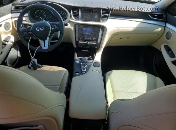 3PCAJ5M19LF101982 2020 INFINITI QX50 White Dashboard view