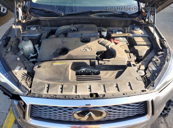 3PCAJ5M1XKF144869 2019 INFINITI QX50 Gray ძრავის განყოფილების ხედი
