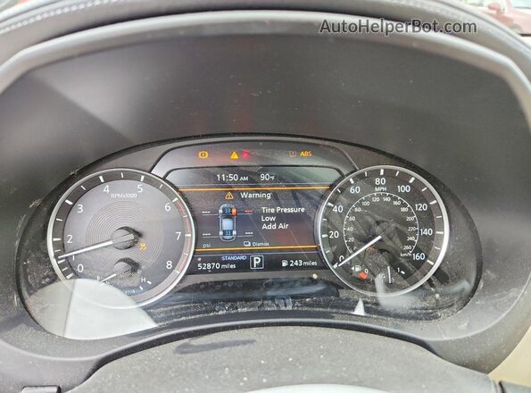 3PCAJ5M30KF104740 2019 INFINITI QX50 Silver Instrument cluster view